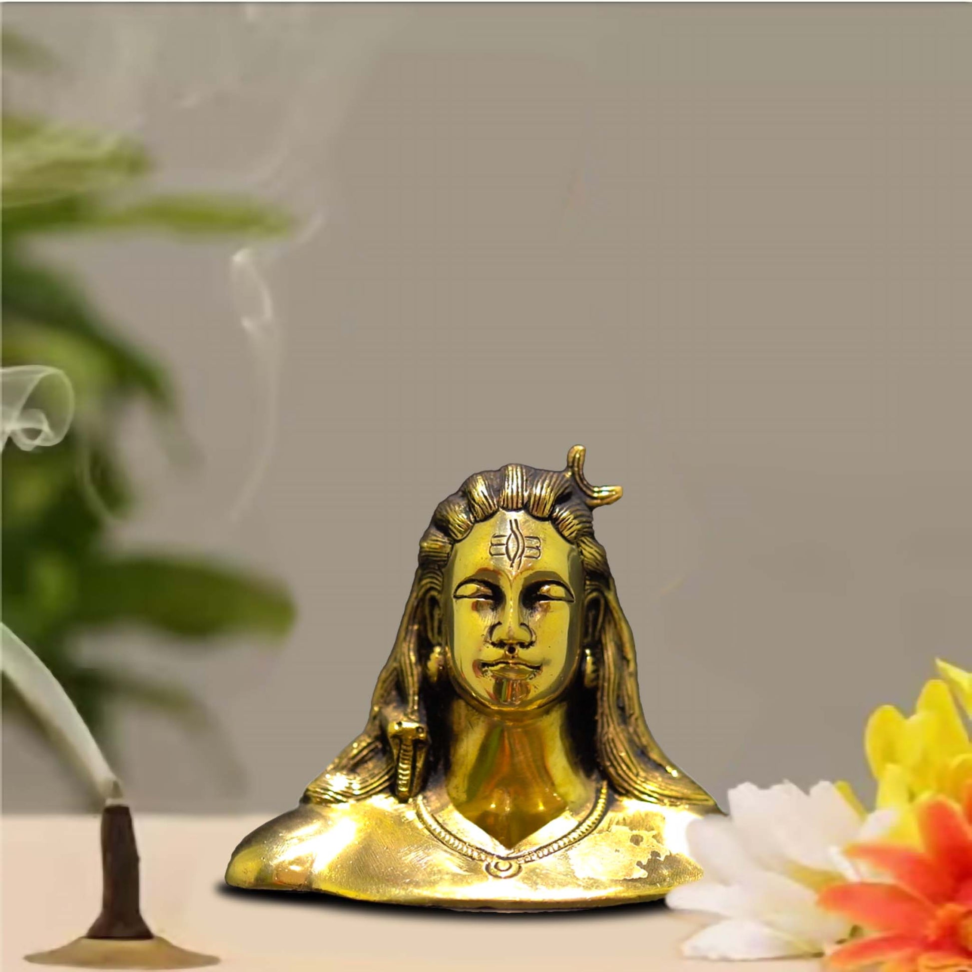 Brass Adiyogi Idols - Divine India Art