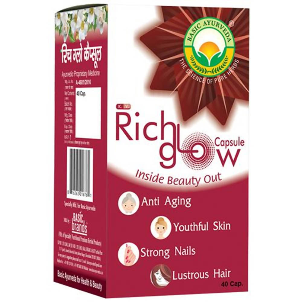 Basic Ayurveda Rich Glow Capsules | Swadesiicart