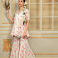 Pomcha Jaipur Pink Saadgi Gulistan Sharara Set | Swadesiicart