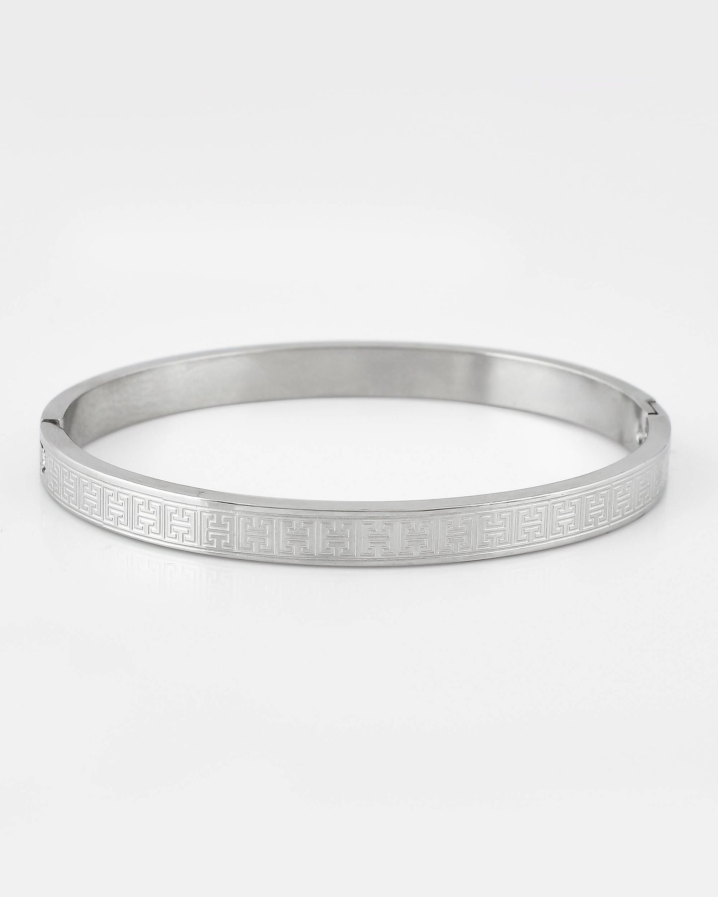 VOJ Stainless Steel Silver Bracelet - Swadesiicart