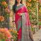 Shree Shyam Fashion Pink Pochampally Silk Saree