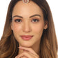 NVR Women's Trending Stylish Gold-Polished Maang Tikka | Swadesiicart