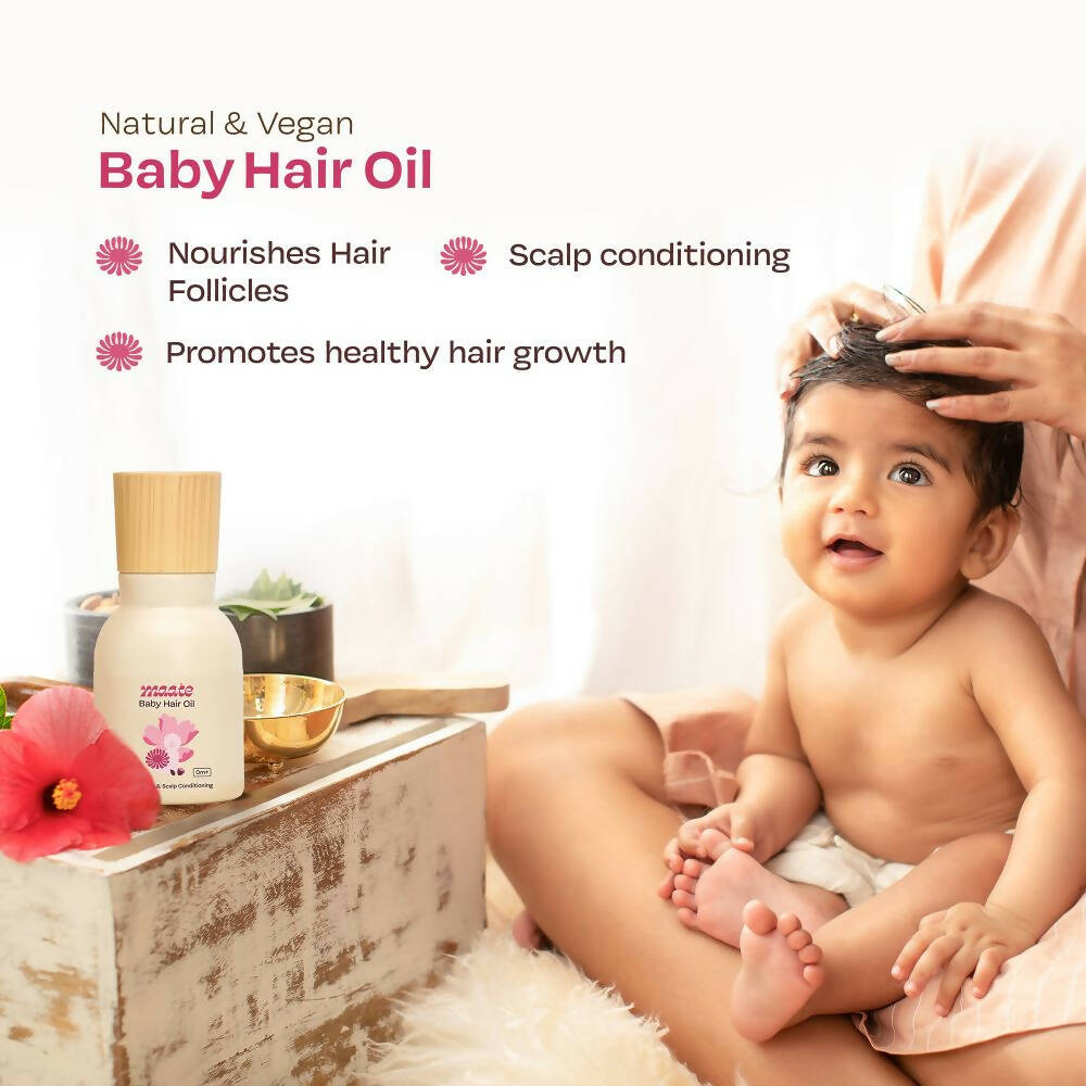 Maate Baby Hair Oil | Protein Rich Oil for Baby Hair Growth - Swadesiicart