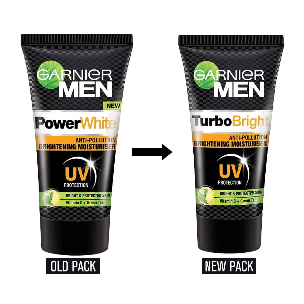 Garnier Men Turbo Bright Anti-Pollution Brightening Moisturizer - Swadesiicart
