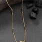 NVR Women's Set of 2 Black Gold-Polished & Beaded Mangalsutra | Swadesiicart