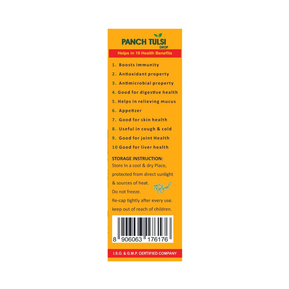 Herbal Canada Panch Tulsi Drops - Swadesiicart