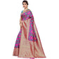 Vamika Banarasi Jaquard Pink Weaving Saree (Banarasi 17) | Swadesiicart