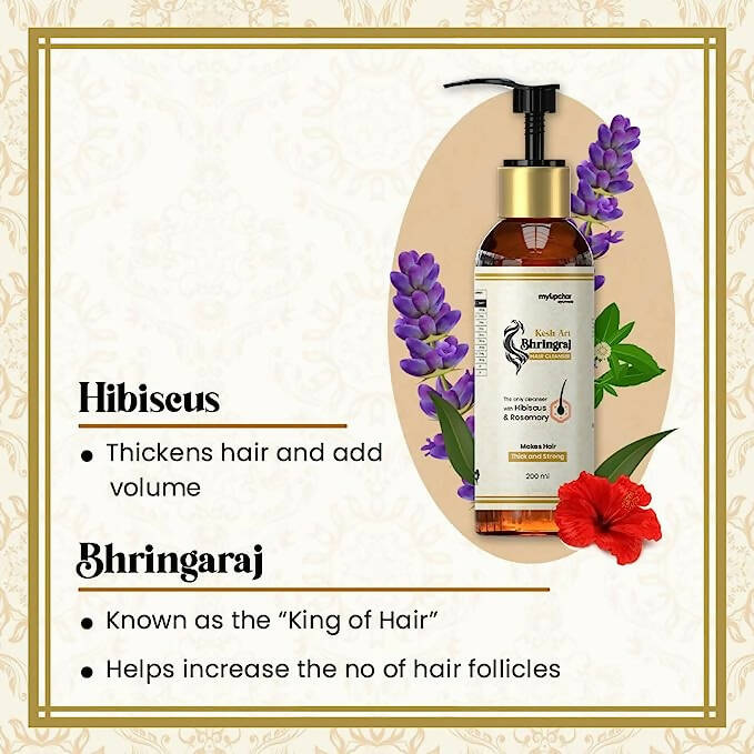 myUpchar Ayurveda KeshArt Bhringraj Hair Cleanser Shampoo | Swadesiicart