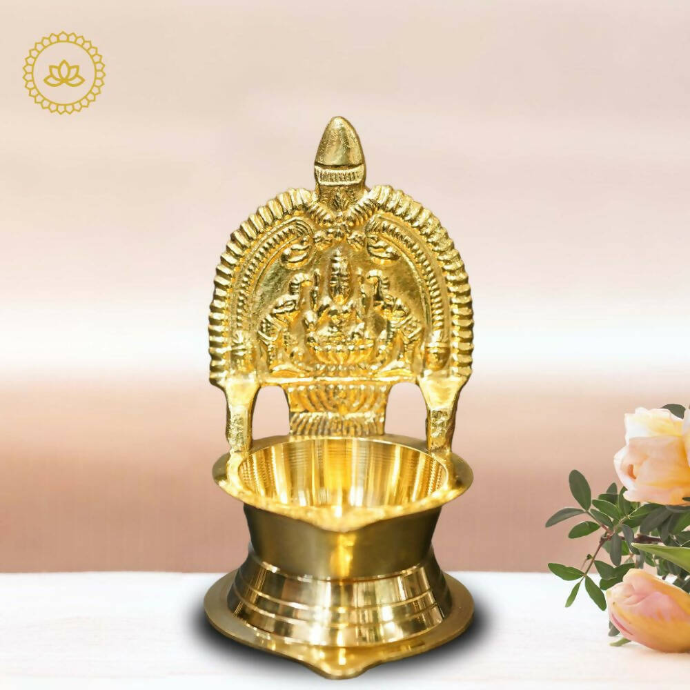 Brass Kamakshi Diya - Swadesiicart