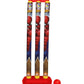 Manaki Enterprise Plastic Spiderman Cricket Kit (Multicolour) - Swadesiicart