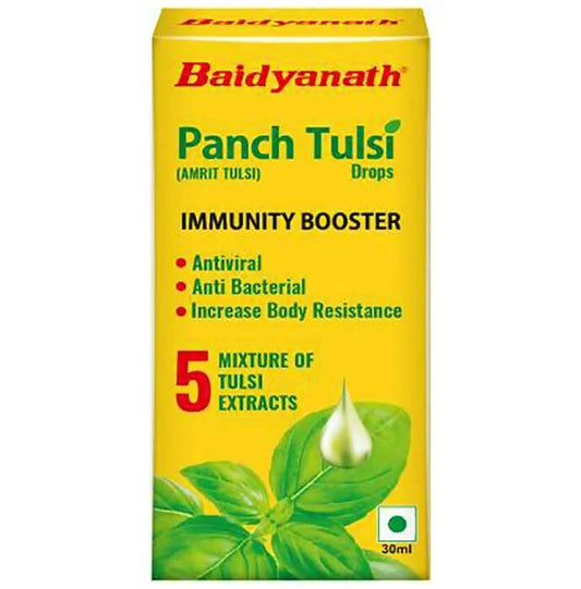 Baidyanath Kolkata Panch Tulsi (Amrit Tulsi) Drop | Swadesiicart