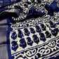 Blue Poly Silk Ethnic Motifs Saree with Unstitched Blouse - Hiral Fashion | Swadesiicart