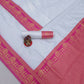 DEIANA'S Beautiful Designer Golden zari Soft Lichi Silk Saree - White - Swadesiicart