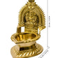Spillbox Gold-Toned Brass Karumbu Kamachi Diya Pooja Essential | Swadesiicart