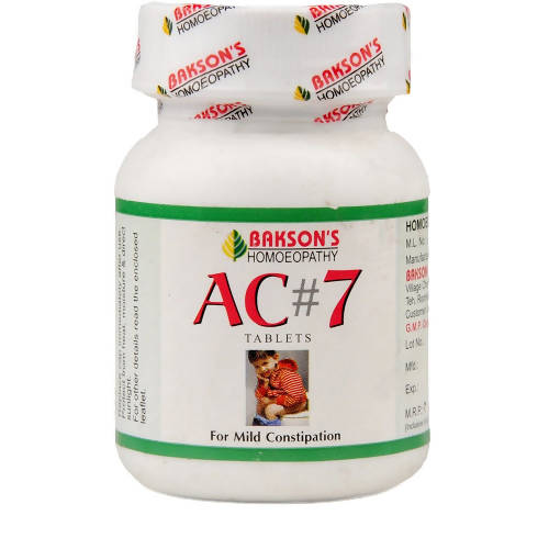 Bakson's AC 7 Tablets | Swadesiicart