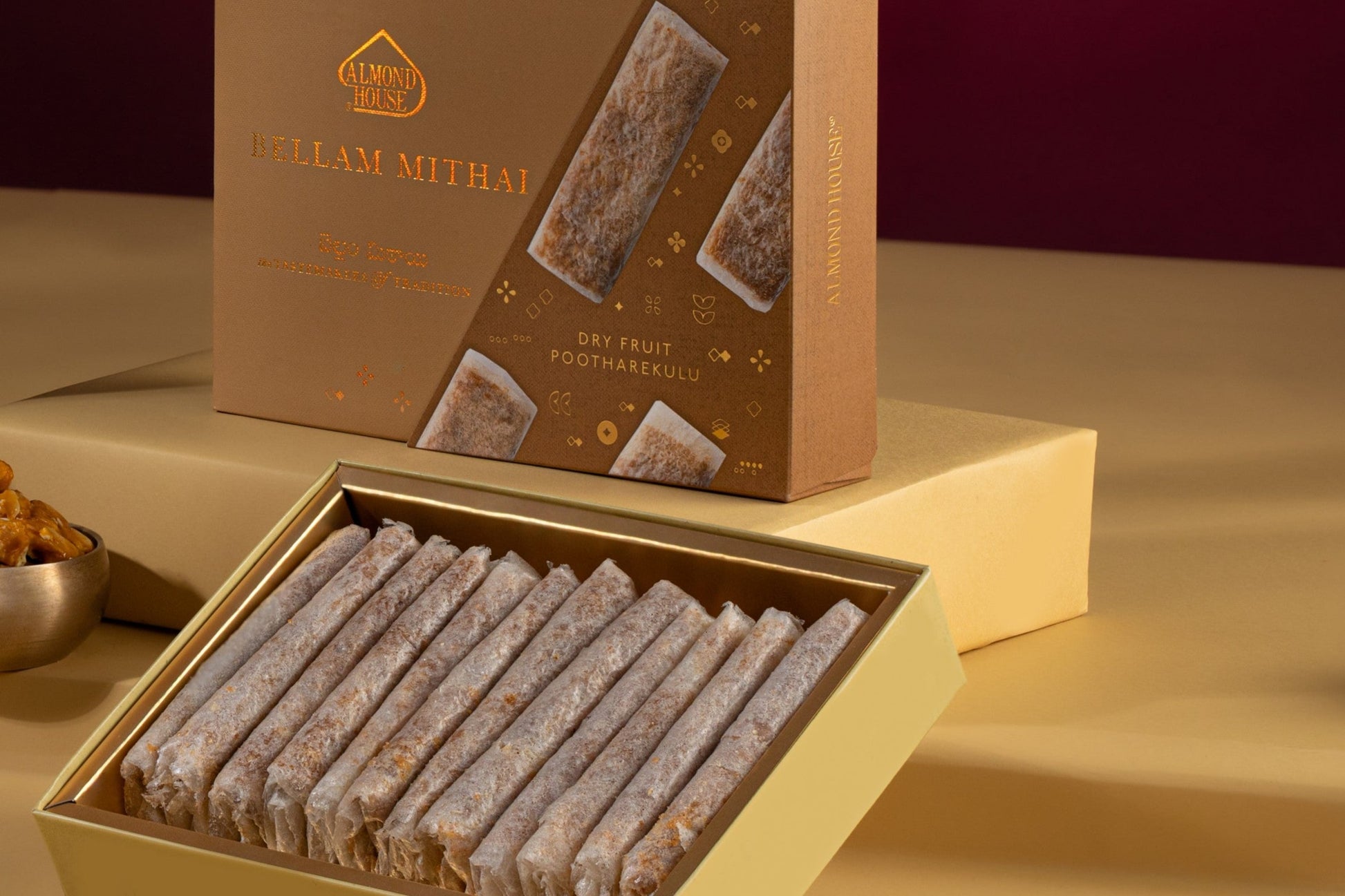 Almond House Bellam Dryfruit Poothrekulu (MAP) - Swadesiicart