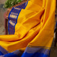 DEIANA'S Beautiful Designer Golden zari Soft Lichi Silk Saree - Yellow - Swadesiicart
