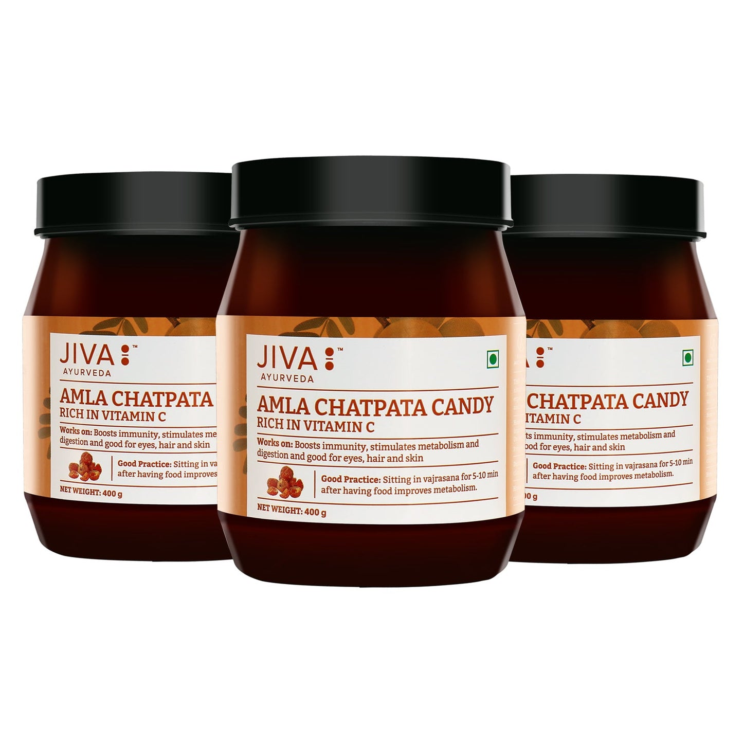 Jiva Ayurveda Chatpata Amla Candy - Swadesiicart