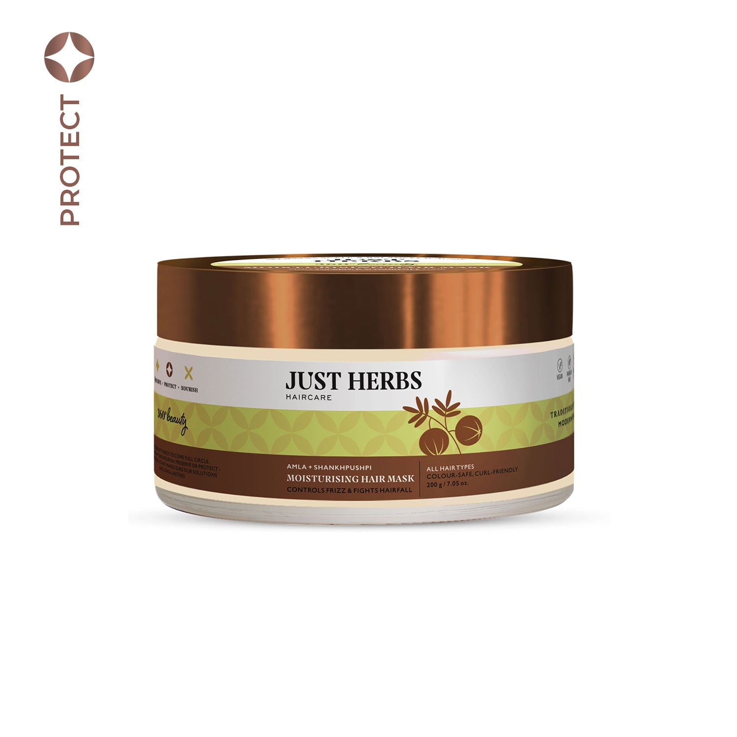 Moisturising Hair Mask with Amla & Shankhpushpi: 200 gm