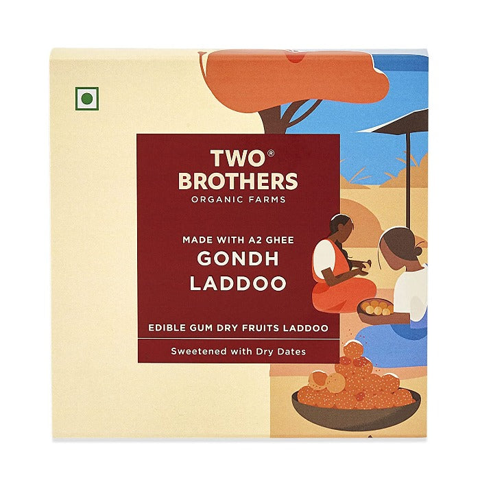 Two Brothers Organic Farms Gondh Laddoo | Swadesiicart