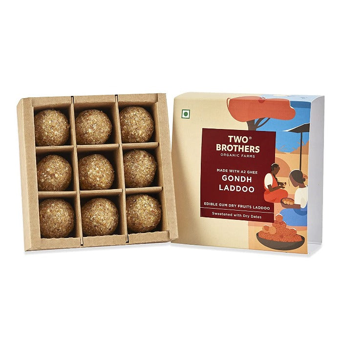 Two Brothers Organic Farms Gondh Laddoo | Swadesiicart
