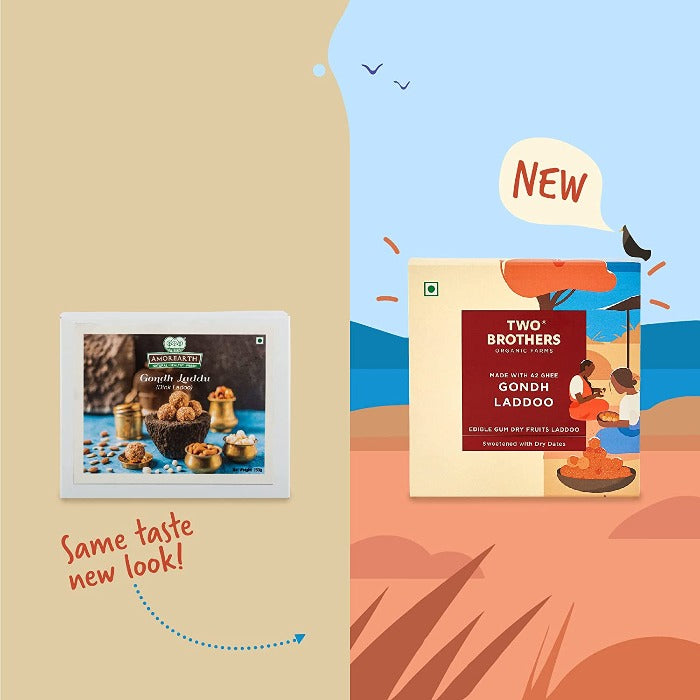 Two Brothers Organic Farms Gondh Laddoo | Swadesiicart
