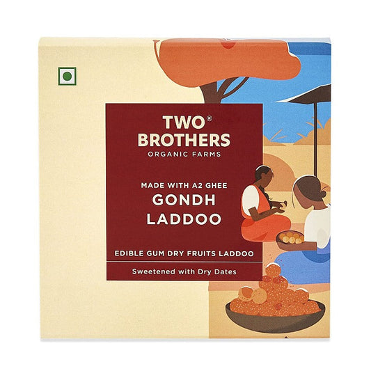 Two Brothers Organic Farms Gondh Laddoo | Swadesiicart