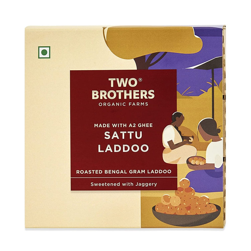 Two Brothers Organic Farms Sattu Laddu | Swadesiicart