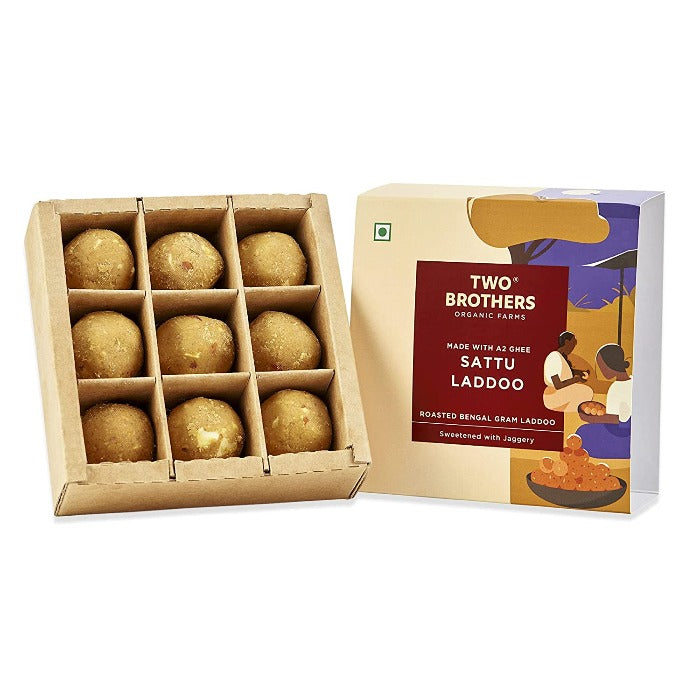 Two Brothers Organic Farms Sattu Laddu | Swadesiicart