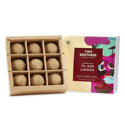 Two Brothers Organic Farms Handrolled Til Gur Laddoo | Swadesiicart