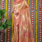 Anaita Orange Woven Design Pure Silk Banarasi Saree With Blouse