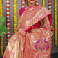 Anaita Pink Woven Design Pure Silk Banarasi Saree With Blouse