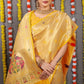 Anaita Yellow Woven Design Pure Silk Banarasi Saree With Blouse