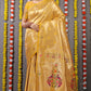 Anaita Yellow Woven Design Pure Silk Banarasi Saree With Blouse
