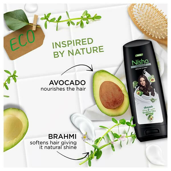 Nisha Healthy and Shiny Hair Conditioner with Avocado and Brahmi Oils - Swadesiicart