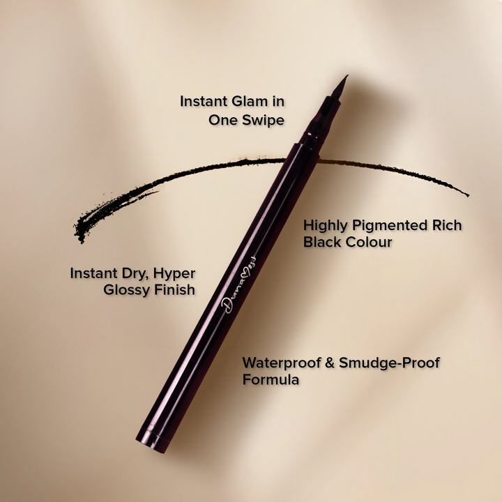 Dunamiss Eyeliner Insta Dry Glossy Finish | Swadesiicart