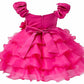 Asmaani Baby Girl's Pink Color Satin Knee Length Frock (AS-dress-22084 )