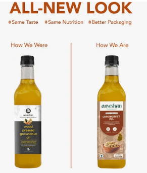 Anveshan Wood Pressed Groundnut Oil - Swadesiicart