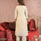Ethnic Festive Wear Chanderi With Lining White & Pink Stitched Suit With Dupatta - Tanisha | Swadesiicart