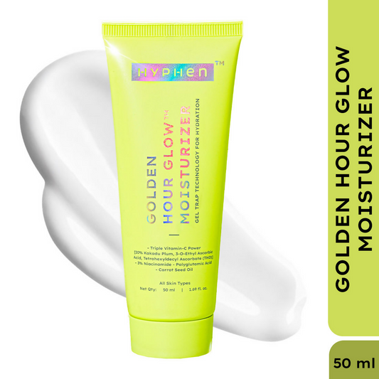 Hyphen Golden Hour Glow Face Moisturizer with Triple Vitamin C & 3% Niacinamide | Swadesiicart