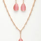 NVR Women's Rose Gold Artificial Stones Studded Handcrafted Jewellery Set - Swadesiicart