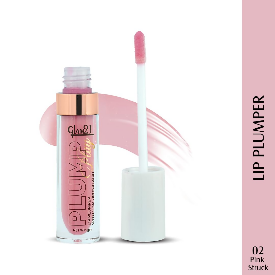 Glam21 Lip Plump Play Lip Plumper With Hyaluronic Acid - 02 Pink Struck - Swadesiicart