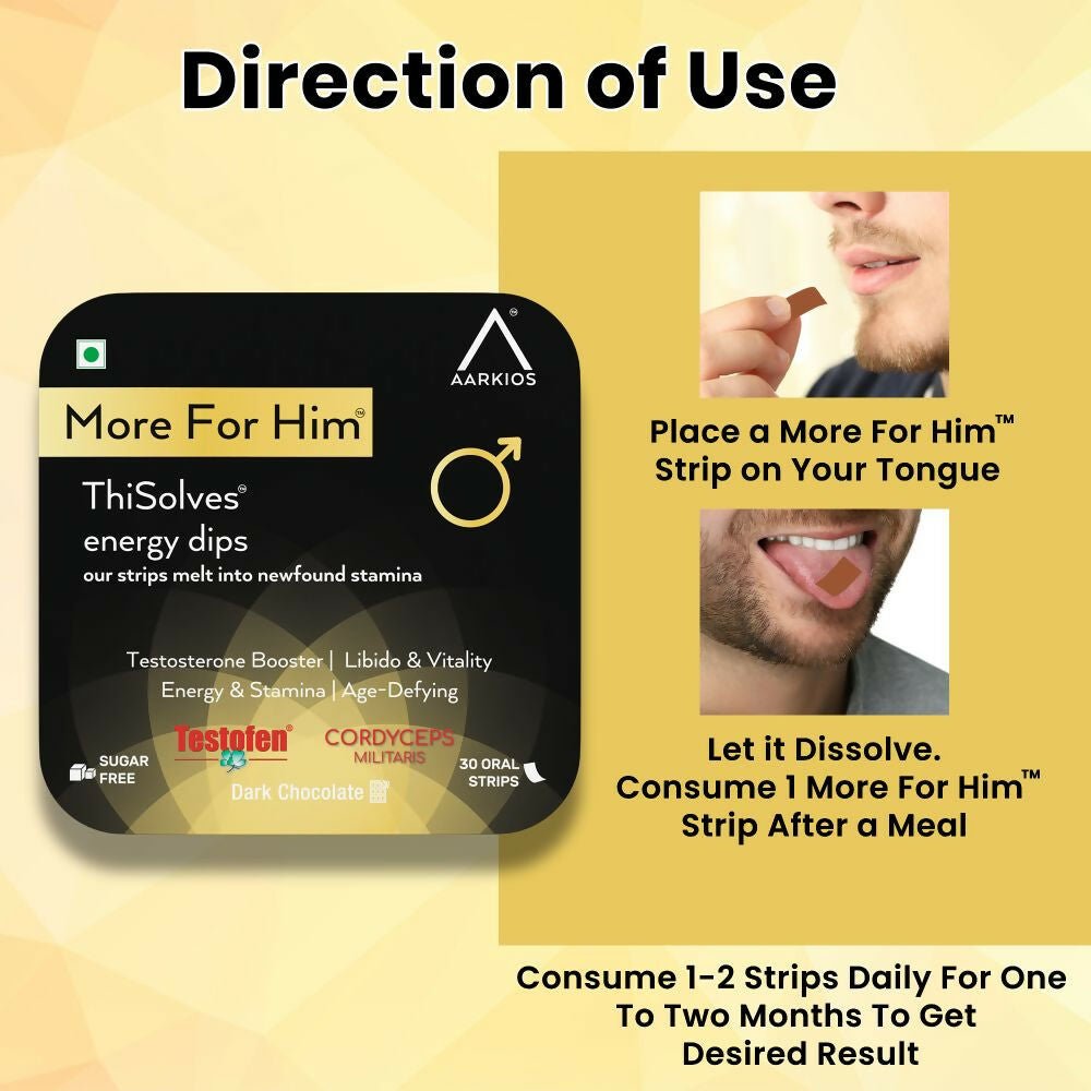 Aarkios More For Him Thi Solves Oral Strips - Swadesiicart