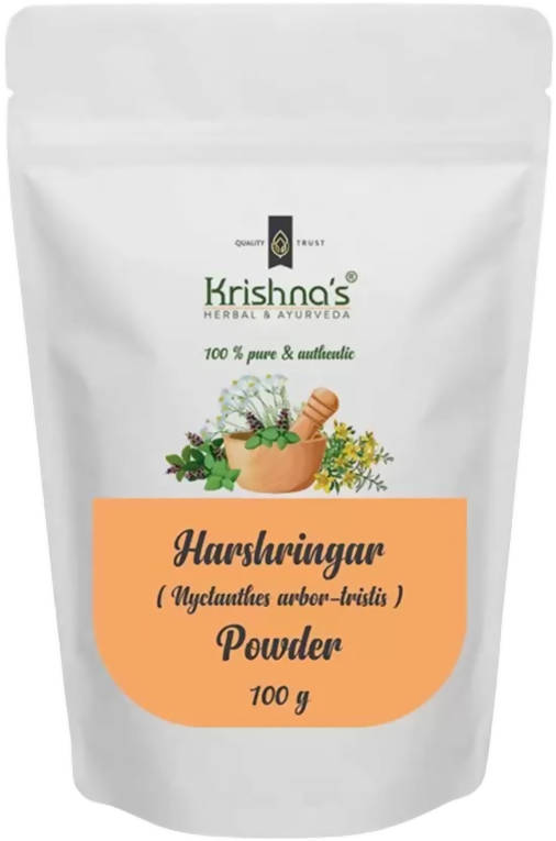 Krishna's Herbal & Ayurveda Harshringar Powder | Swadesiicart