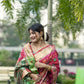 Vishnu Weaves Women's Rani Banarasi Silk Saree with Blouse - Swadesiicart