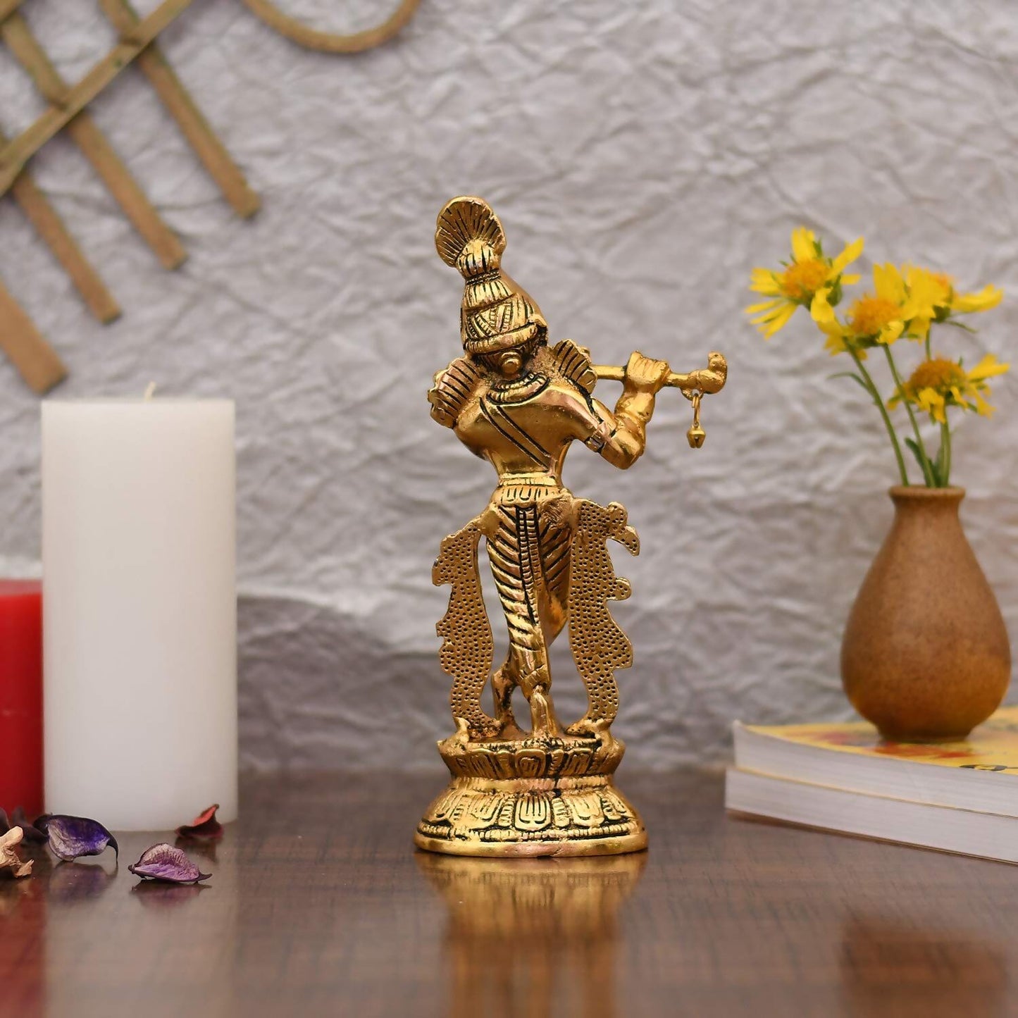 Collectible India Lord Krishna Idol Statue Krishna Idols - Swadesiicart