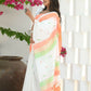 Beatitude White Cotton Handloom Saree