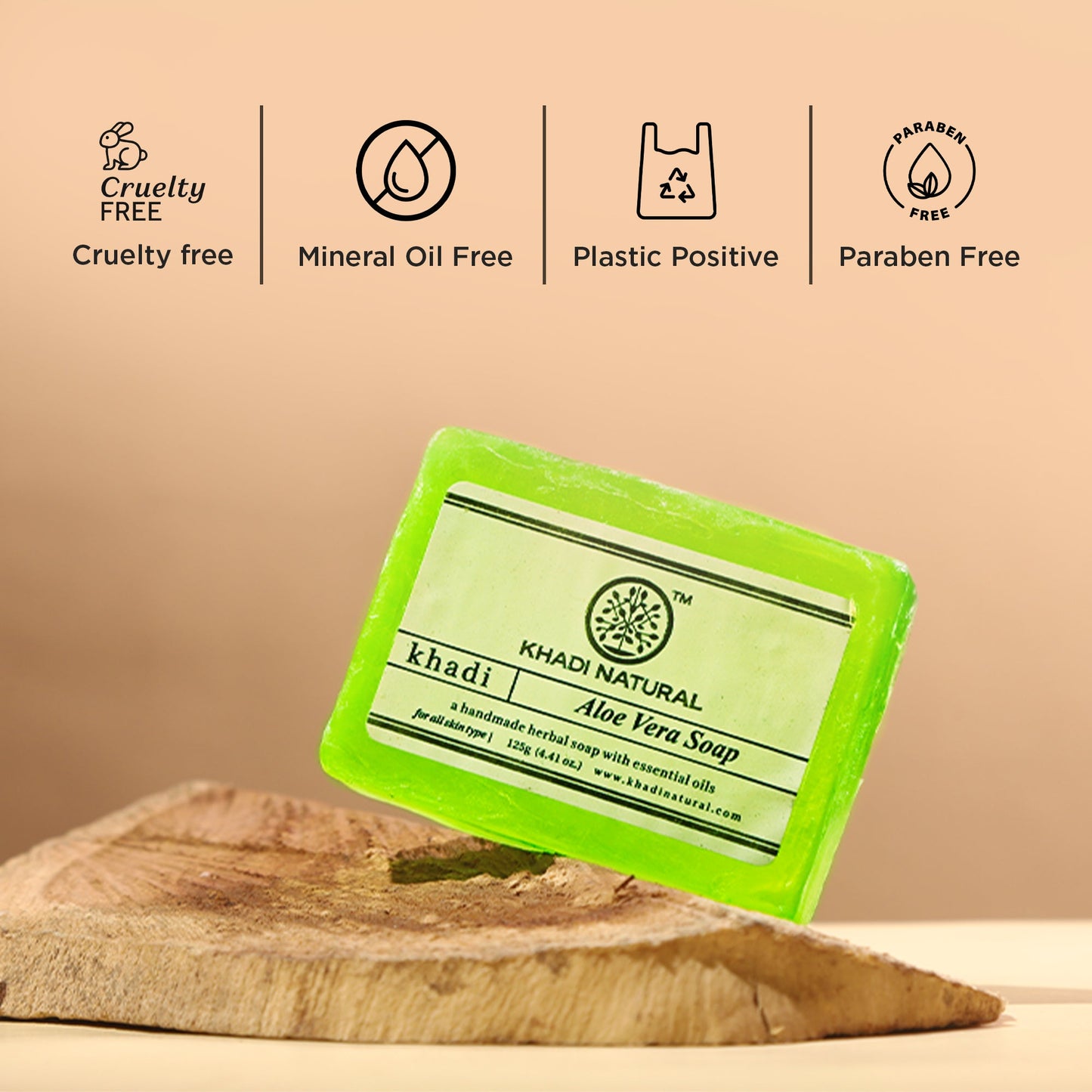 Khadi Natural Aloevera Soap Combo Pack Of 3 – 125gm Each