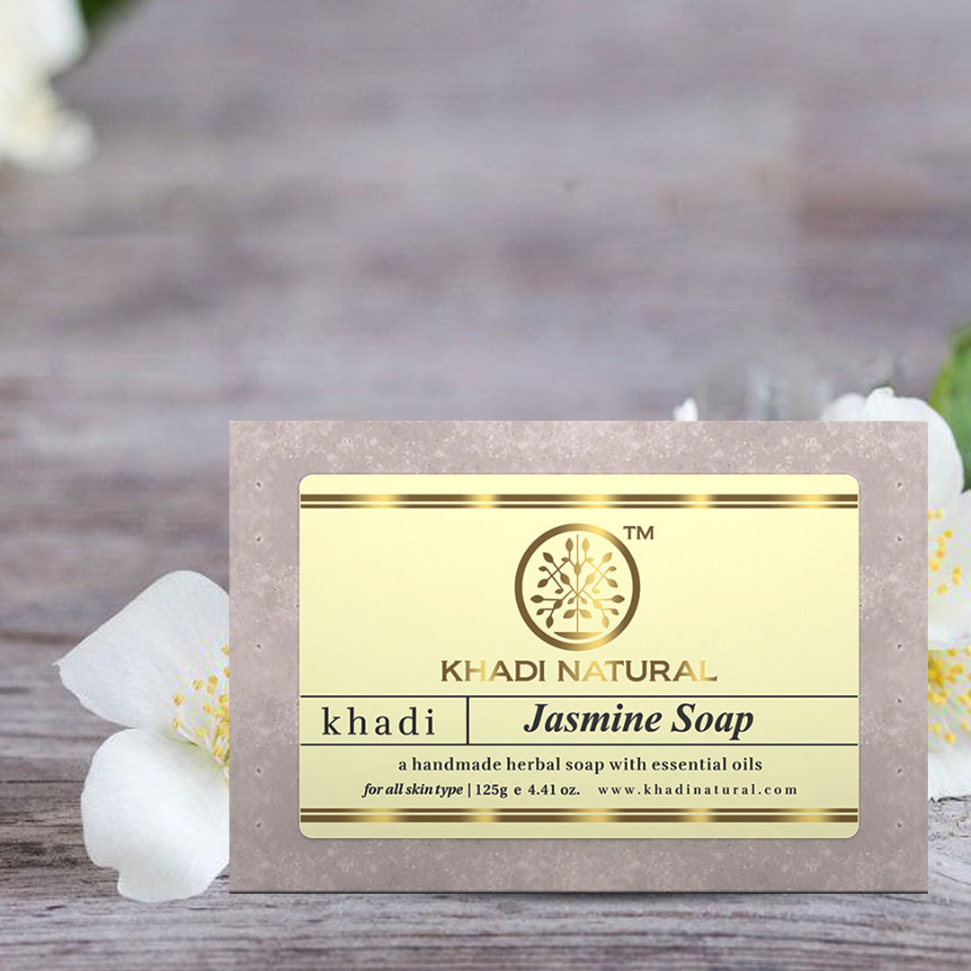Khadi Natural Herbal Jasmine Soap Combo Pack Of 8 – 125gm Each