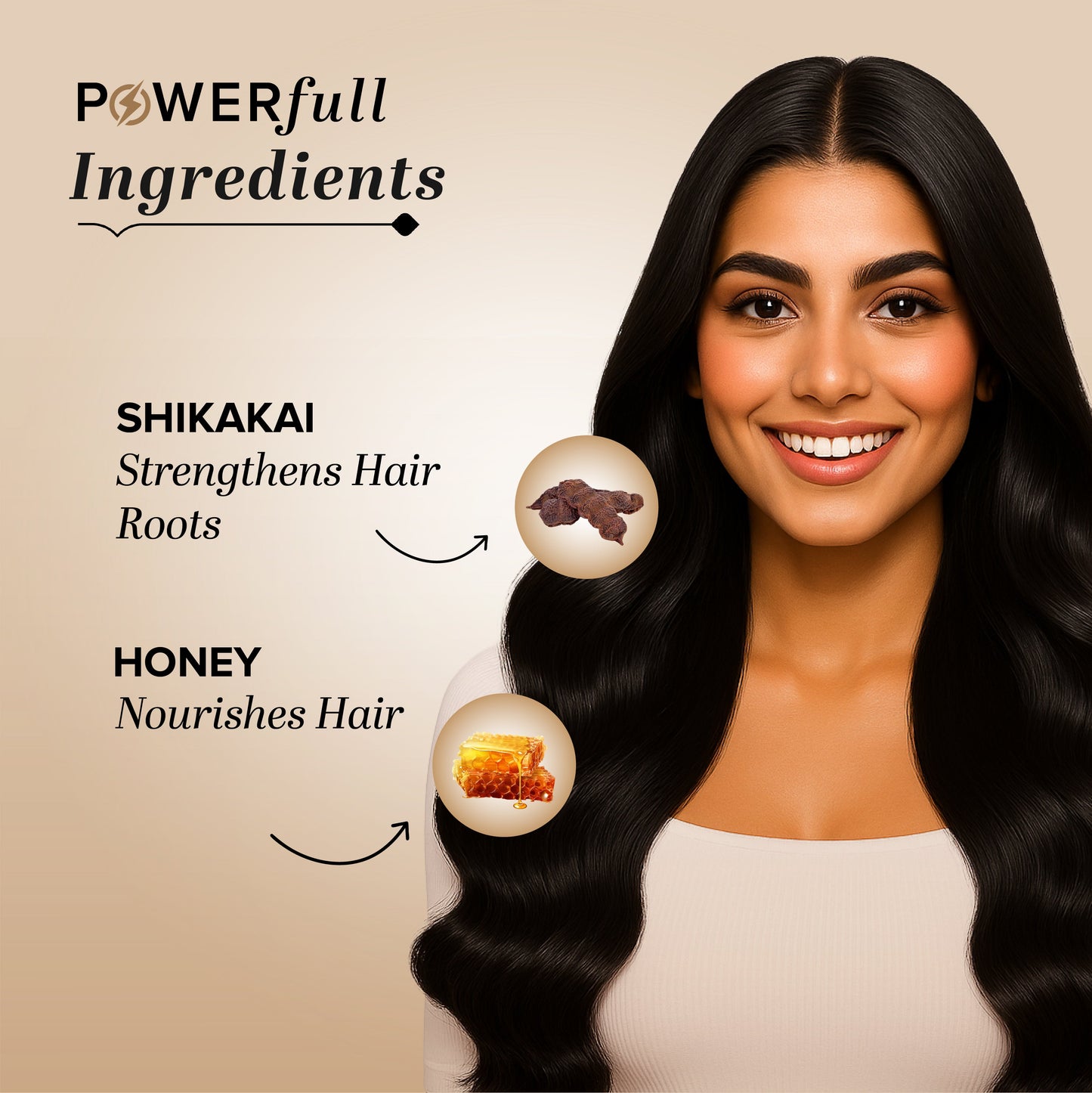 Khadi Natural Shikakai & Honey Hair Conditioner-Powered Botanics - 310ml